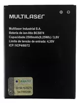 Bateriaa Multilaser Bcs074 2500mah Original Envio Imediato