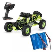 Carro Carrinho Controle Remoto 50km/h 4x4 Wltoys 12428 Leds