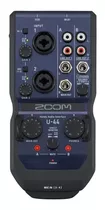 Zoom U44 Placa De Sonido Portatil 2 Canales Mtk Midi Spdif Cantidad De Entradas 4 Cantidad De Salidas 4 Color Negro