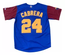 Camisa Azul Venezuela Clásico Mundial 2017 Miguel Cabrera