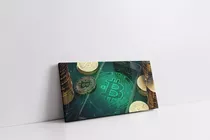 Cuadro Decorativo Bitcoin Impresion Canvas 60 X 40