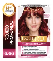 Kit De Coloración Excellence Creme L'oréal Paris Tono Tono 6.660 Rojizo Profundo
