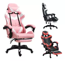 Silla Escritorio Gamer Masaje Reclinable Giratoria Apoyapies