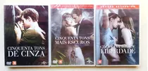 Dvd Coleção Cinquenta Tons Cinza Filmes Completo Original 