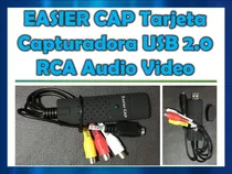 Easycap Tarjeta Capturadora Usb 2.0 Rca Audio Video