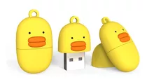 64g 3.0 Pendrive Fofo Tipo C + Usb C, Pen Drive Duck Amarel