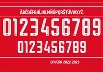 Tipografía Fc Bayern Munich 2022/2023 Y Vector