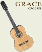 Guitarra Clásica Acustica Grc34 Color Natural De Maple Grace