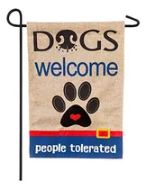  Bandeira Evergreen Cães Bem-vindos Pessoas Toleradas Bandei