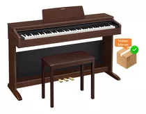 Casio Ap-270bn Celviano Piano Digital 88 Teclas Con Banco Color Cafe