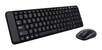 Teclado E Mouse Wireless Logitech Mk220 Usb Preto Sem Fio Ç