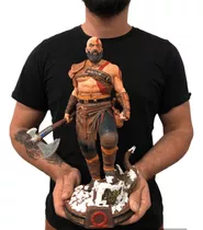 Boneco Action Figure Busto Kratos God Of War Escupido