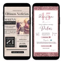 Tarjetas De Invitación Interactivas: Bodas- 15 Años Y Más!