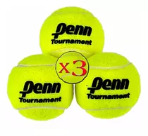 Pelotas Penn Tournament Sello Negro Tenis Padel X3