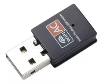 Adaptador Receptor Wireless Usb Wi-fi 2.4 E 5ghz Dual Band