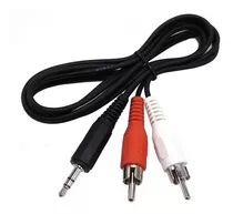 Cable Miniplug 3.5mm A 2 Rca 1.5m Calidad Premium Netmak Nm-c25