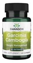 Swanson Garcinia Cambogia 80mg 60 Caps Quemagrasa Eeuu 1 Mes