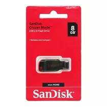 Pendrive Sandisk 8gb Cruzer Blade Usb 2.0 Original Lacrado