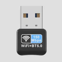 Adaptador Wifi + Bluetooth Inalámbrico Mini Usb De 150mbps