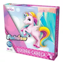 Puzzle Quebra Cabeça Unicórnio Rainbow 150 Peças 