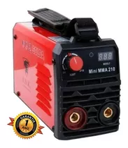 Máquina De Solda Inverter Usk Mini Mma-210 Vermelha E Preta 127v/220v