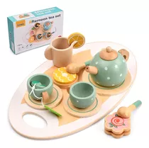 Juego De Té De Madera