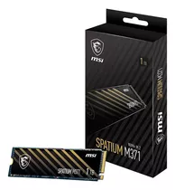 Disco Interno Ssd 1tb Nvme M2 Pcie Gen 3 Msi Spatium M371 Color Negro