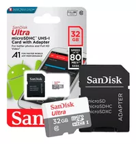 Memoria Sd Sandisk Ultra 32 Gb 80 Mbps Clase 10