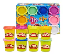 Massinha Play Doh Kit Com 8 Potes Arco Íris Hasbro