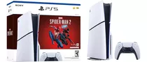 Consola Ps5 Slim 1tb Marvel's Spider-man 2 Bundle Con Lector De Disco Color Blanco