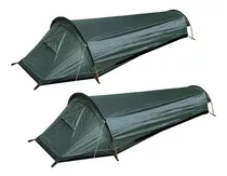 2x Carpa De Campaña Impermeable Saco De Dormir De Cabaña