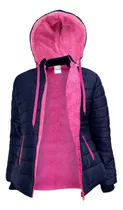 Campera Inflable De Mujer Con Polar. Brocatto