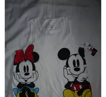 E Remera Dama Musculosa Mickey Minnie Nueva Talle Xl Art 657