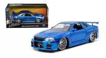 Nissan Skyline Gtr 34 Rapido Y Furioso Escala 1:24 Jada