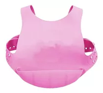 Babador De Silicone Com Cinta Rosa 7501 - Mimo Style Cor Rosa-claro