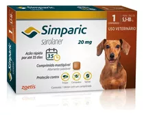 Pastilla Antiparasitario Para Pulgas Zoetis Simparic Para Perro De 5.1kg A 10kg