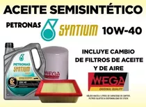 Cambio Aceite Envasado Syntium 10w40 + Filtro Aceite Y Aire