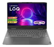 Portátil Gamer Lenovo Loq Ryzen 7 32gb Rtx4050 6gb 1tb Fhd