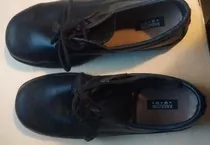 Zapatos De Cuero Negro Escolares Ragazzini