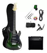 Guitarra Eléctrica Stratocaster Ibrah + Amplif + Accesorios