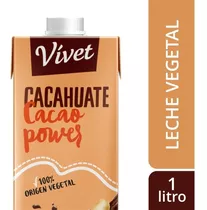Leche De Cacahuate Cacao Power Vívet 1l