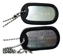 Placas De Identificación Dog Tags