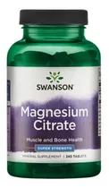 Citrato De Magnesio 240 Tab 112mg Para 4 Meses !