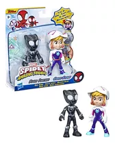 Figuras De Acción Spidey Héroe Ghost Spider + Pantera Negra