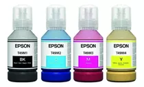 Pack 4 Botellas Tinta Sublimatica Epson Original T49m (cmyk)