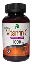 Vitamina C 1000mg + Zinc + Rose Hip 100cap. Vegan /agronewen