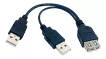 Cable Usb De Datos Y Alimentación Doble Mas Corriente Gtia