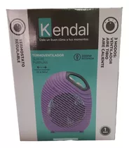Termoventilador Kendal Sun-05 Purpura Rango 12 A 14m2 2000w