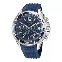 Nautica Hombre Napnss214 Nst Reloj Con Correa De Silicona Gr