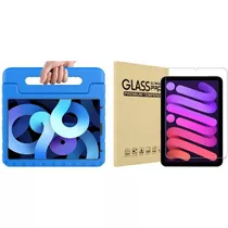 Combo Funda Maletín + Vidrio P/ iPad Mini 6° Gen Ideal Niños